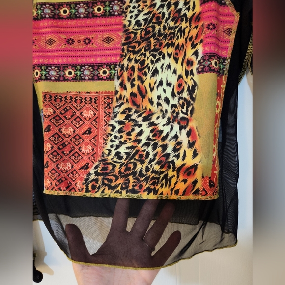 Vintage 90s sheer/mesh Love Amour top - Picture 2 of 7